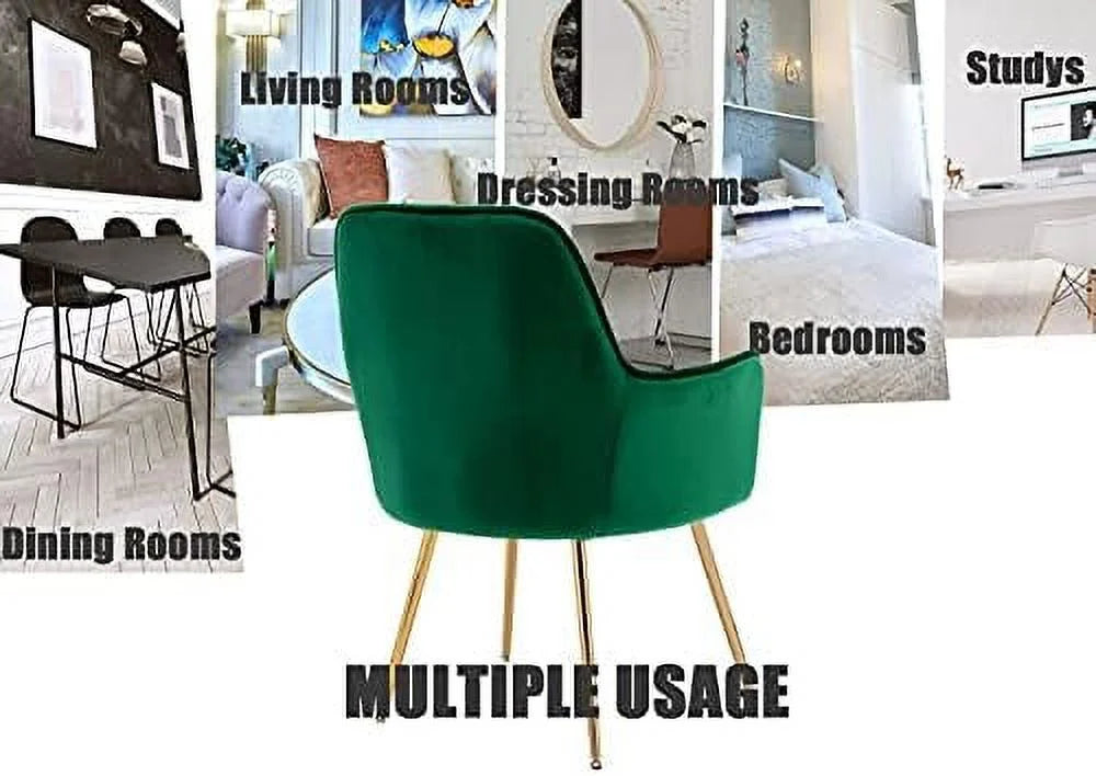 Velvet Accent Chair No Wheels F40290
