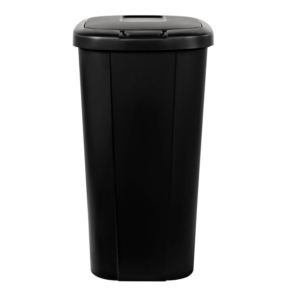 13.3 Gallon Black Plastic Touch Top Trash Can U302661