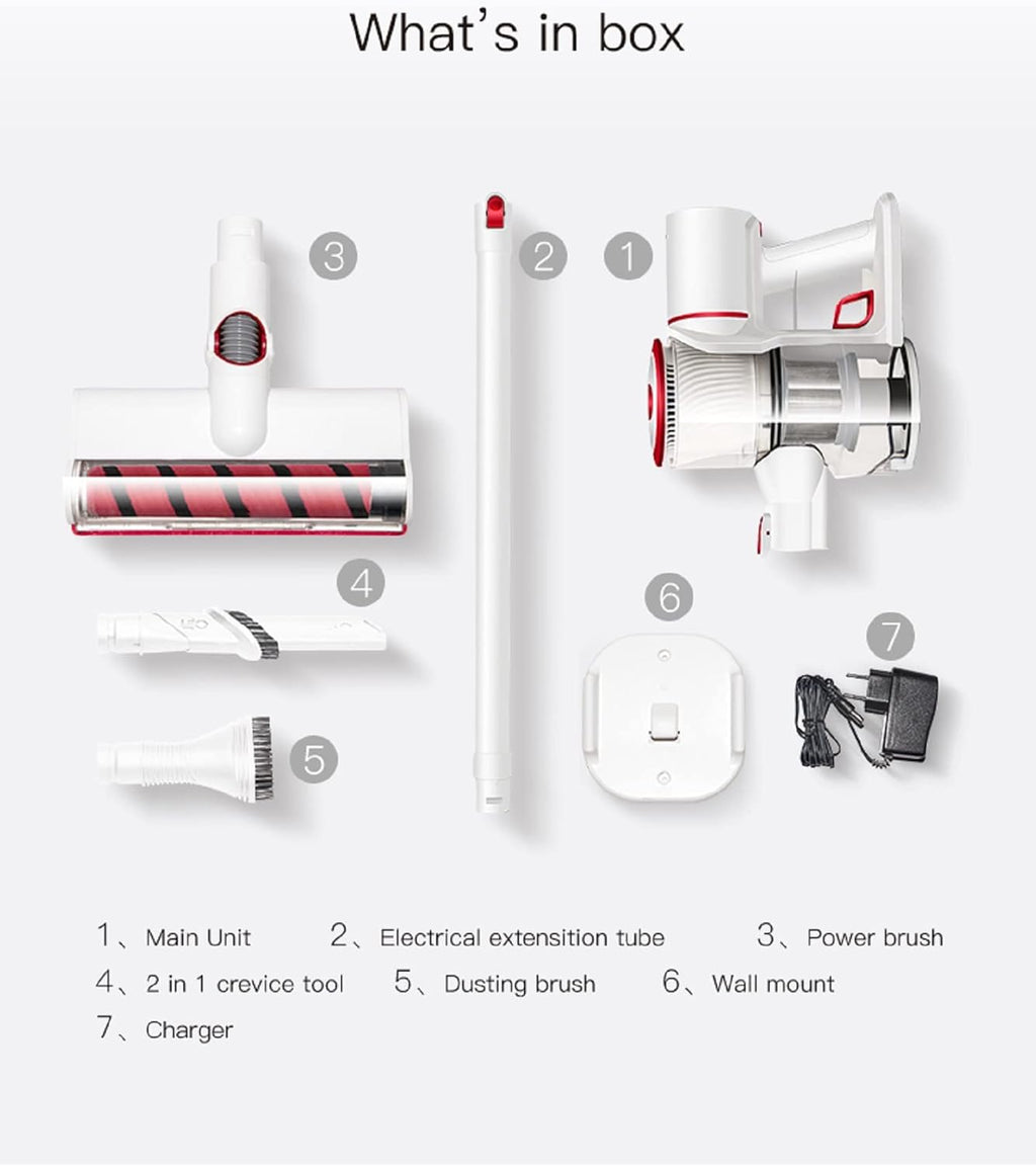 Cordless Stick Vacuum Cleaner 250W 20 KPA Handheld Stick Vacuum K19861