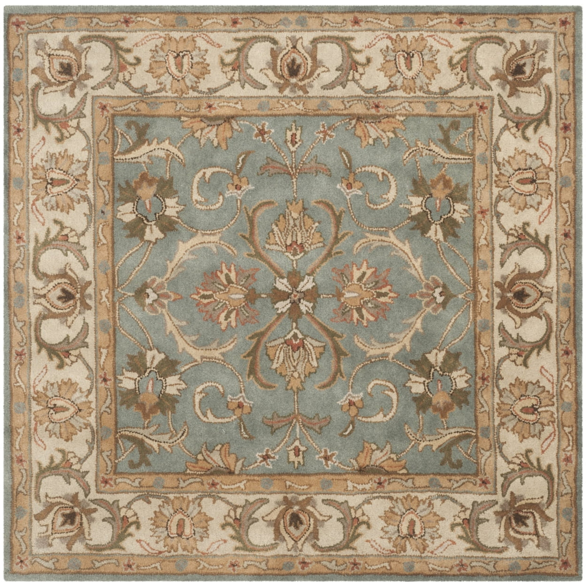 Blue Beige Traditional Wool Area Rug 9'6" x 13'6" P720