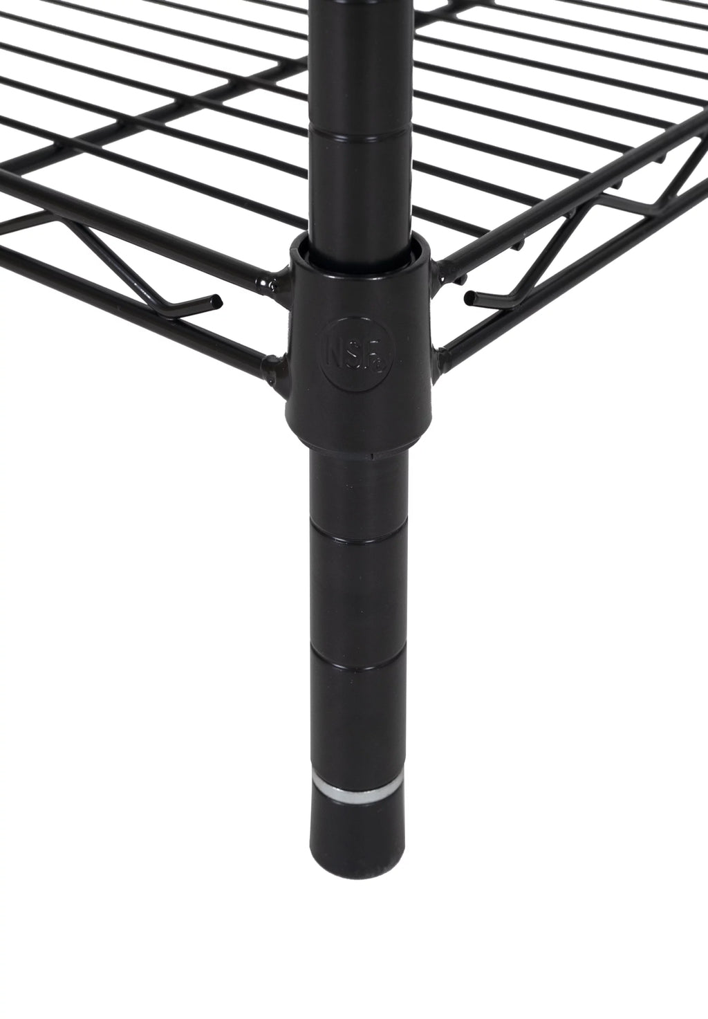 Steel 3-Tier Storage Shelf Unit Black H471