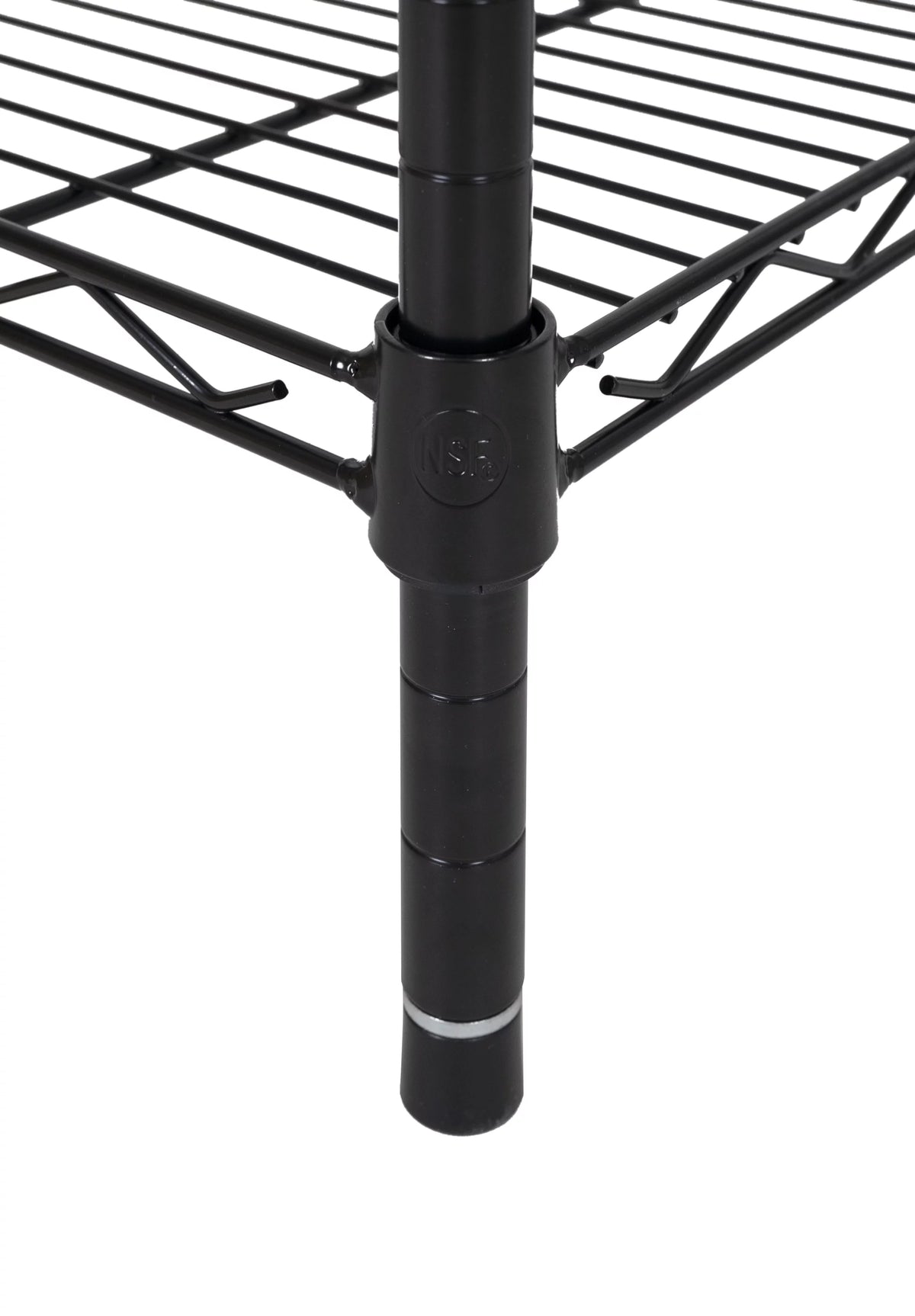 Steel 3-Tier Storage Shelf Unit Black H471