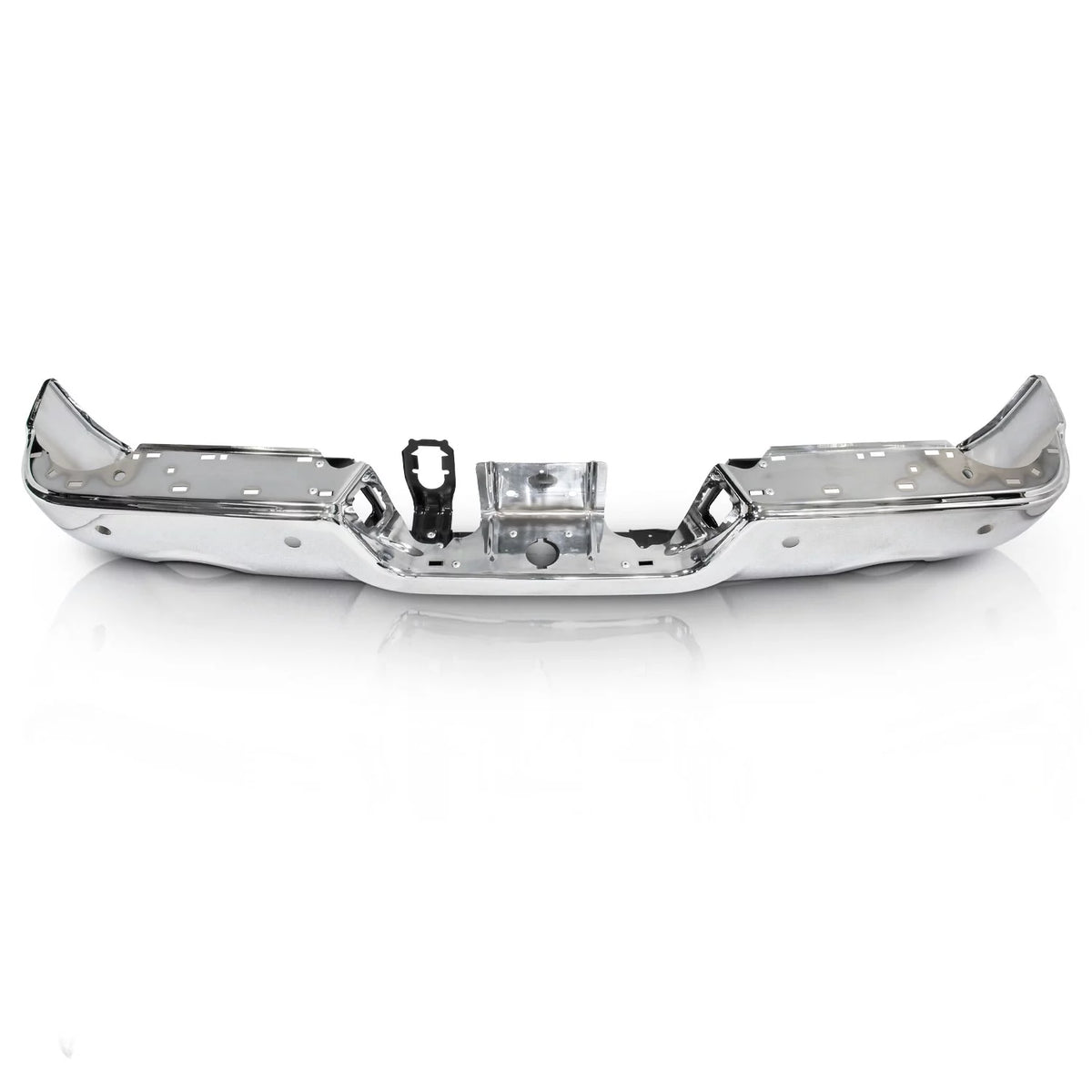 Chrome Rear Bumper Black Step with Dual Exhaust & Rear Parking Assist Sensor Q51475