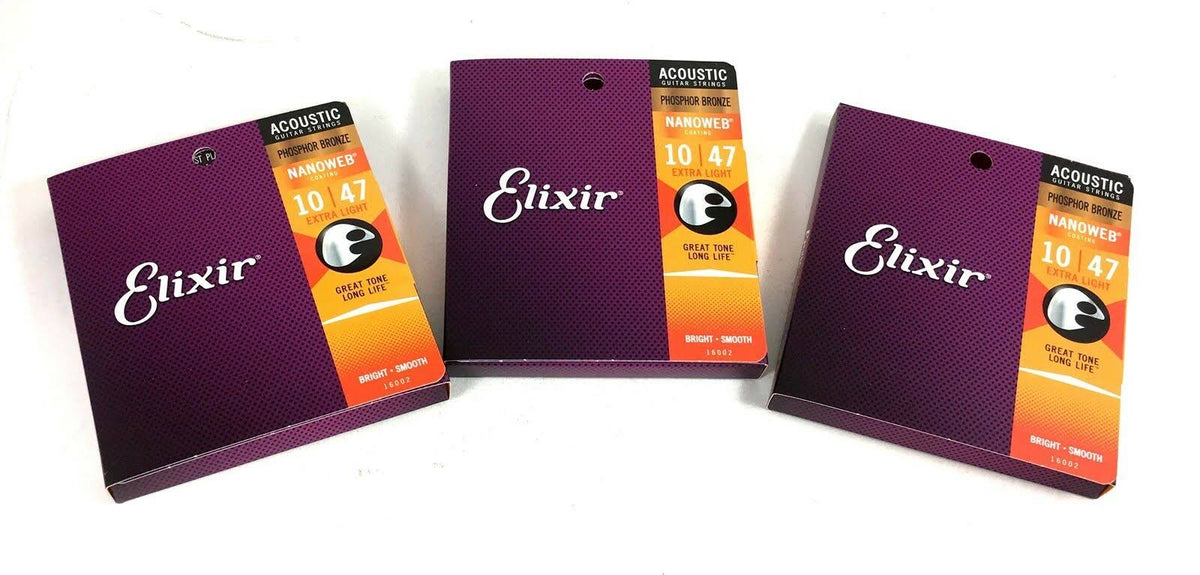 Phosphor Bronze Extra Light Guitar Strings 3 Pack R527087