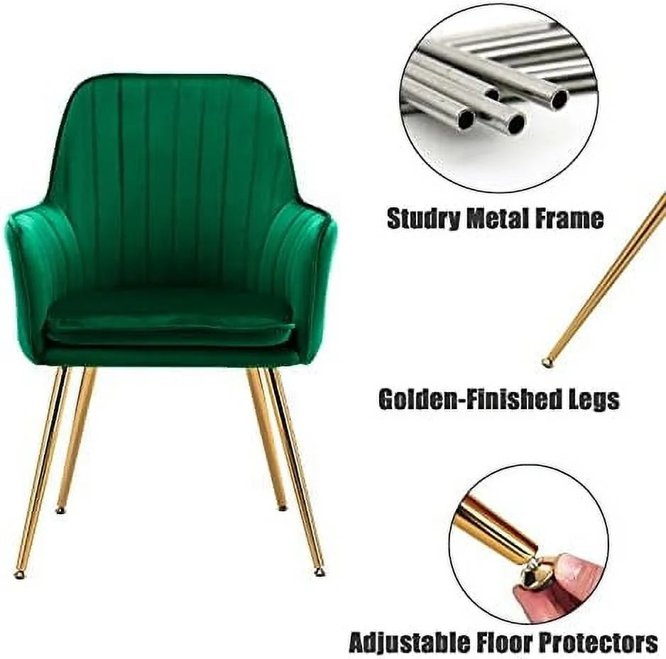 Velvet Accent Chair No Wheels F40290