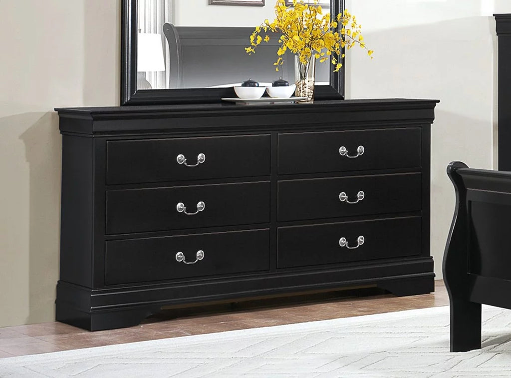 Black 6 Drawer Dresser A404346