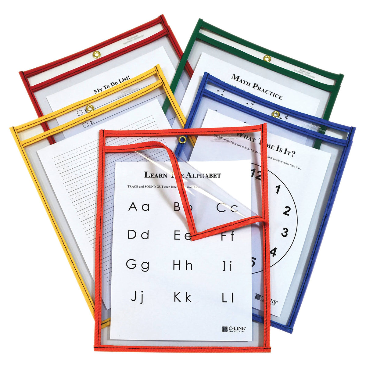 Reusable Dry Erase Pockets 9 x 12 25-Pack F901009