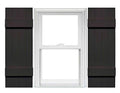 4 Board and Batten Joined Vinyl Shutters (1 Pair) 14 x 39 Musket Brown N716316