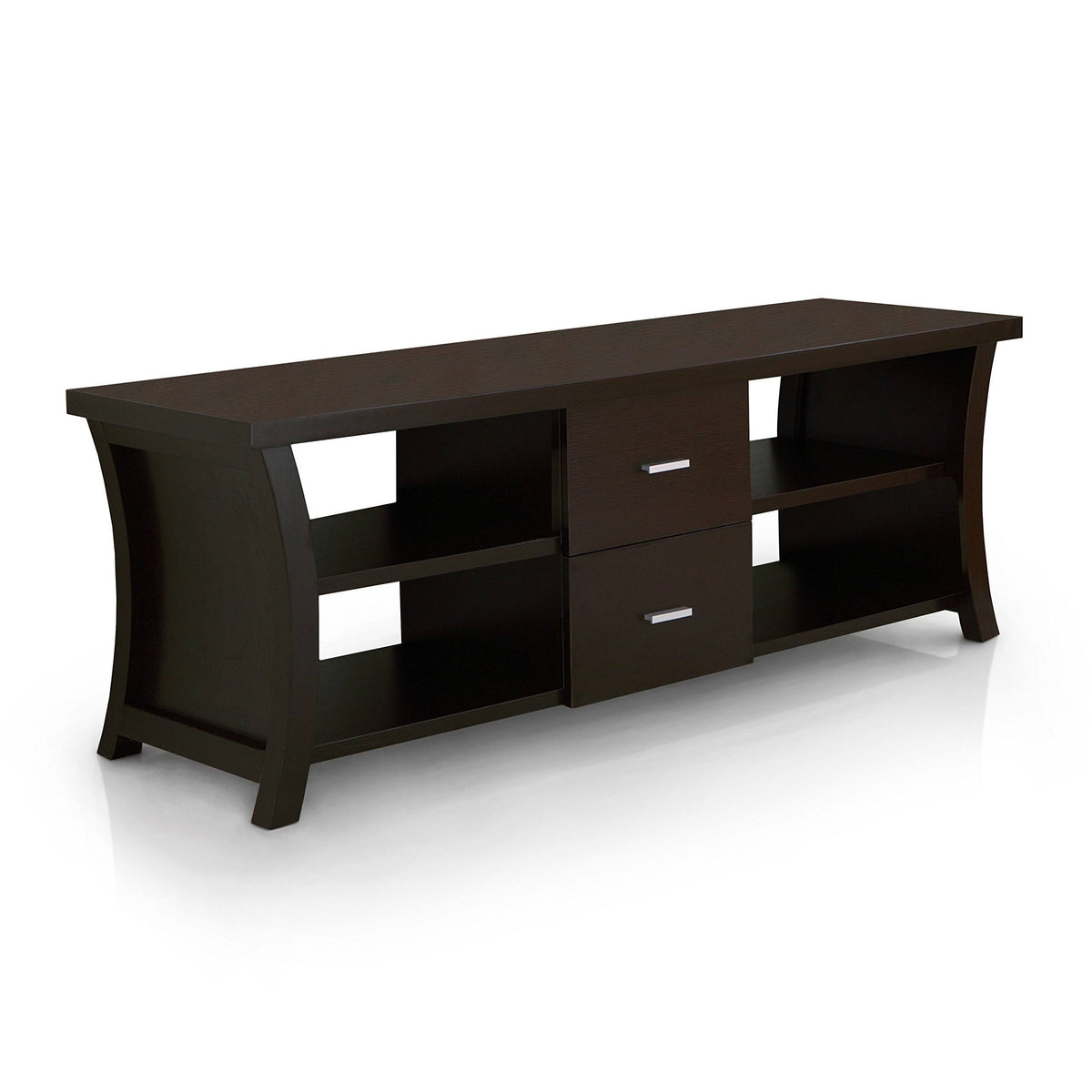 Cappuccino 60-Inch Entertainment Console with Drawer Storage F616721