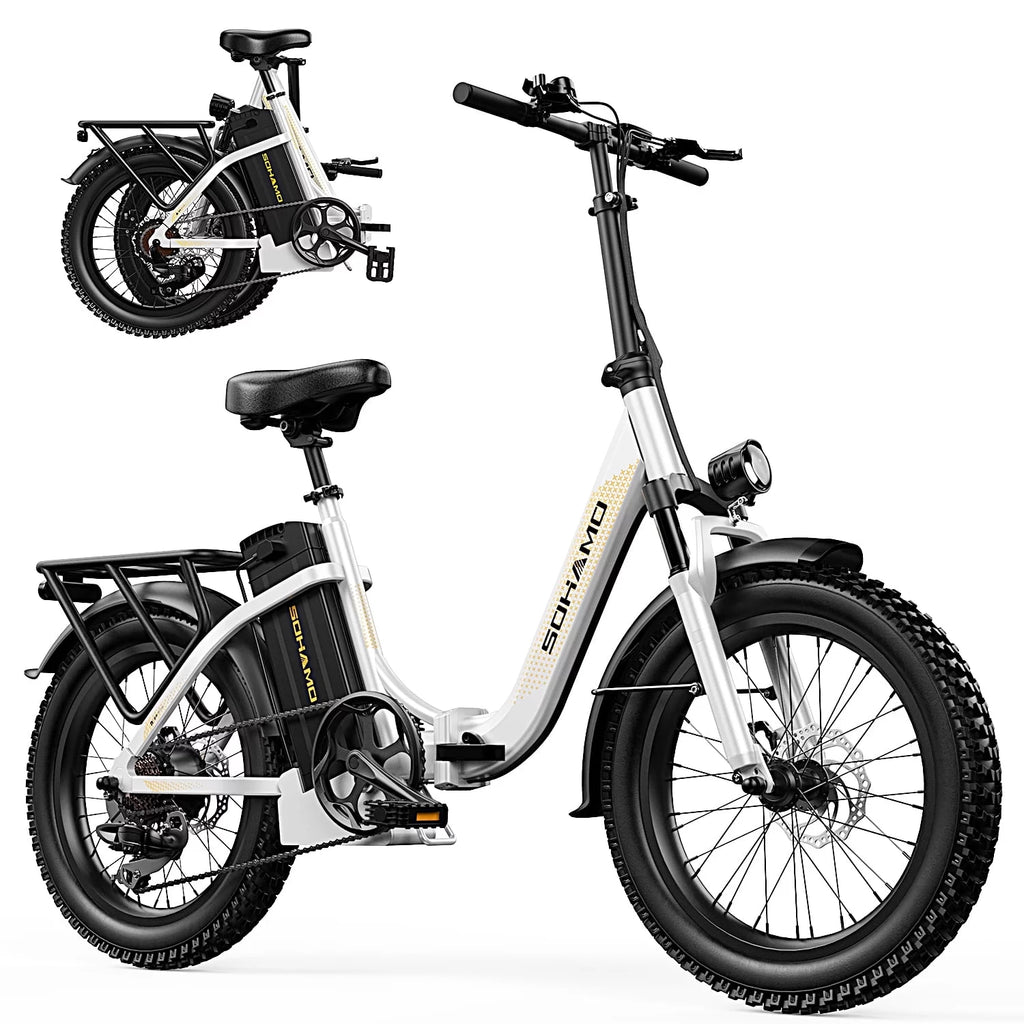 48V 15AH 750W Folding Electric Bike 20" Fat Tire C362