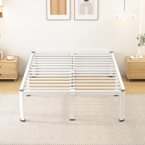14 Inch Full Metal Platform Bed Frame with Steel Slats J47360