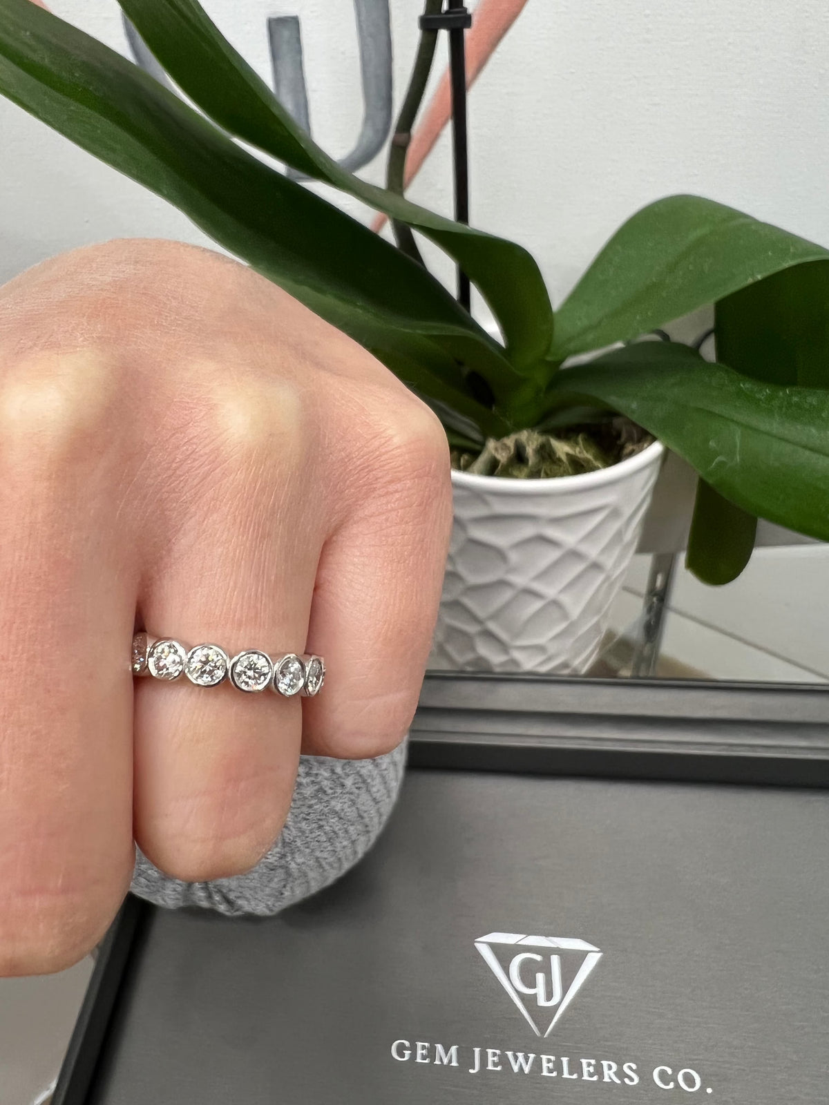 3 Carat Bezel Set Diamond Eternity Band Y66353