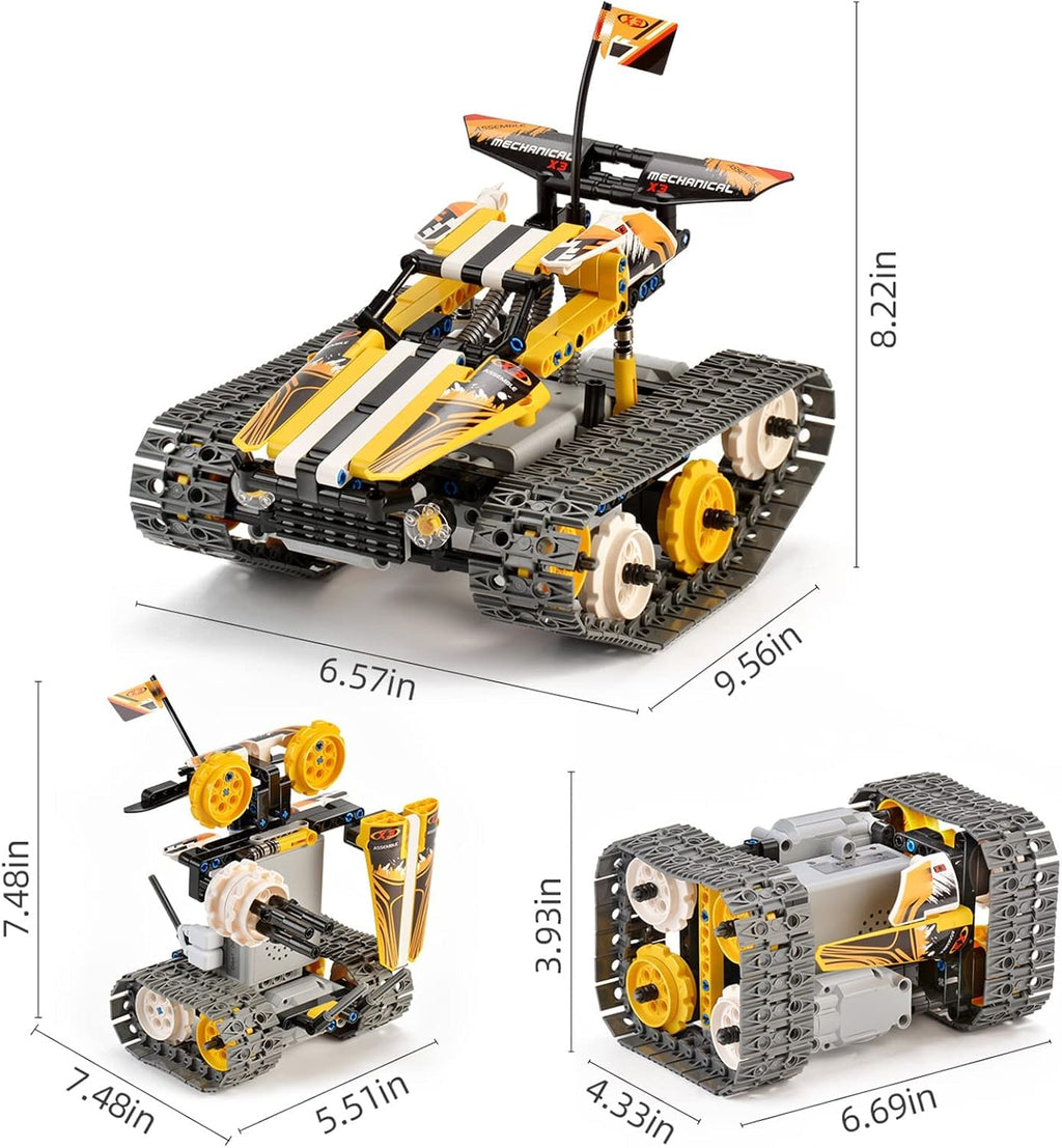 3-in-1 Remote Control Building Block Car Set (395 Pieces) I366