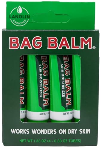 Bag Balm Skin Moisturizer Gift Box 0.33oz 4 Pack Lip Balm Tubes B82938