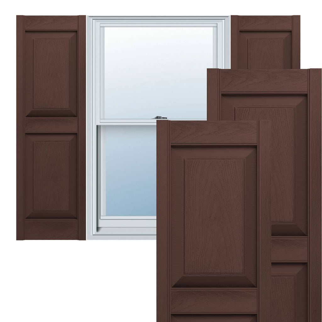 12 inch x 80 inch Vinyl Double Panel Shutters X520