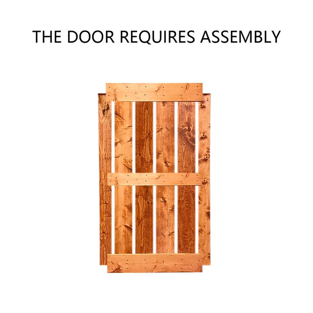 Sage Green Double Barn Door with Hardware Kit X372