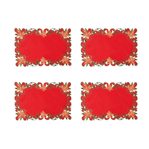 Embroidered Christmas Table Runner 15x87 Inch G2041