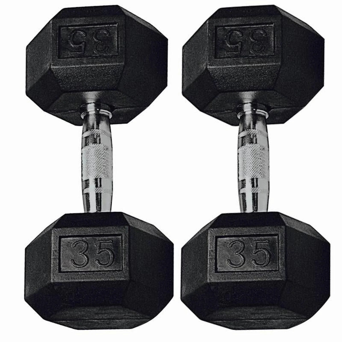 25lb Rubber Hex Dumbbell Pair A23952