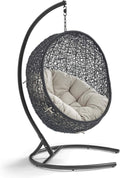 Wicker Rattan Outdoor Swing Chair with Stand L380