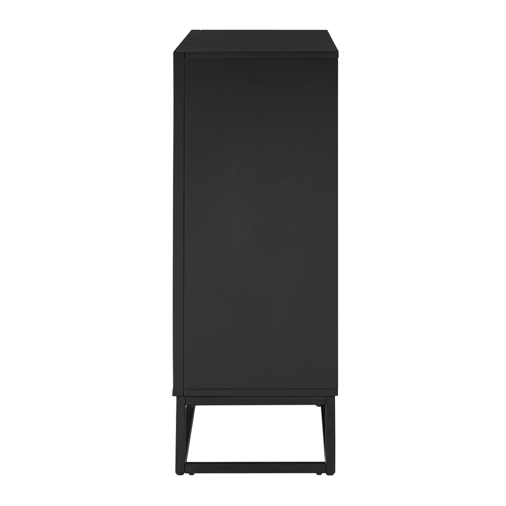 Contemporary Electric Fireplace - Black N413392