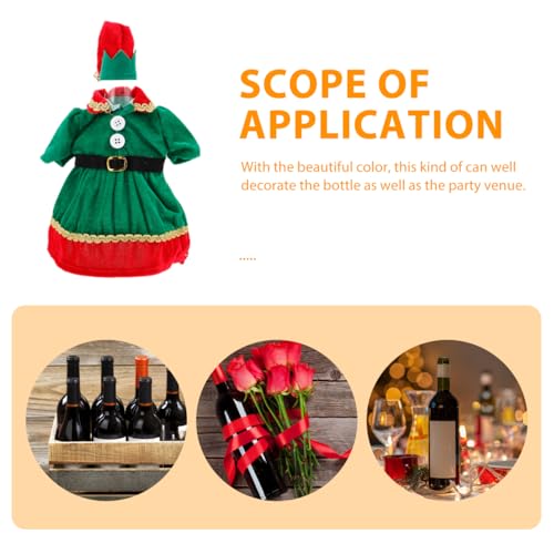 Christmas Wine Bottle Covers with Hats S1574