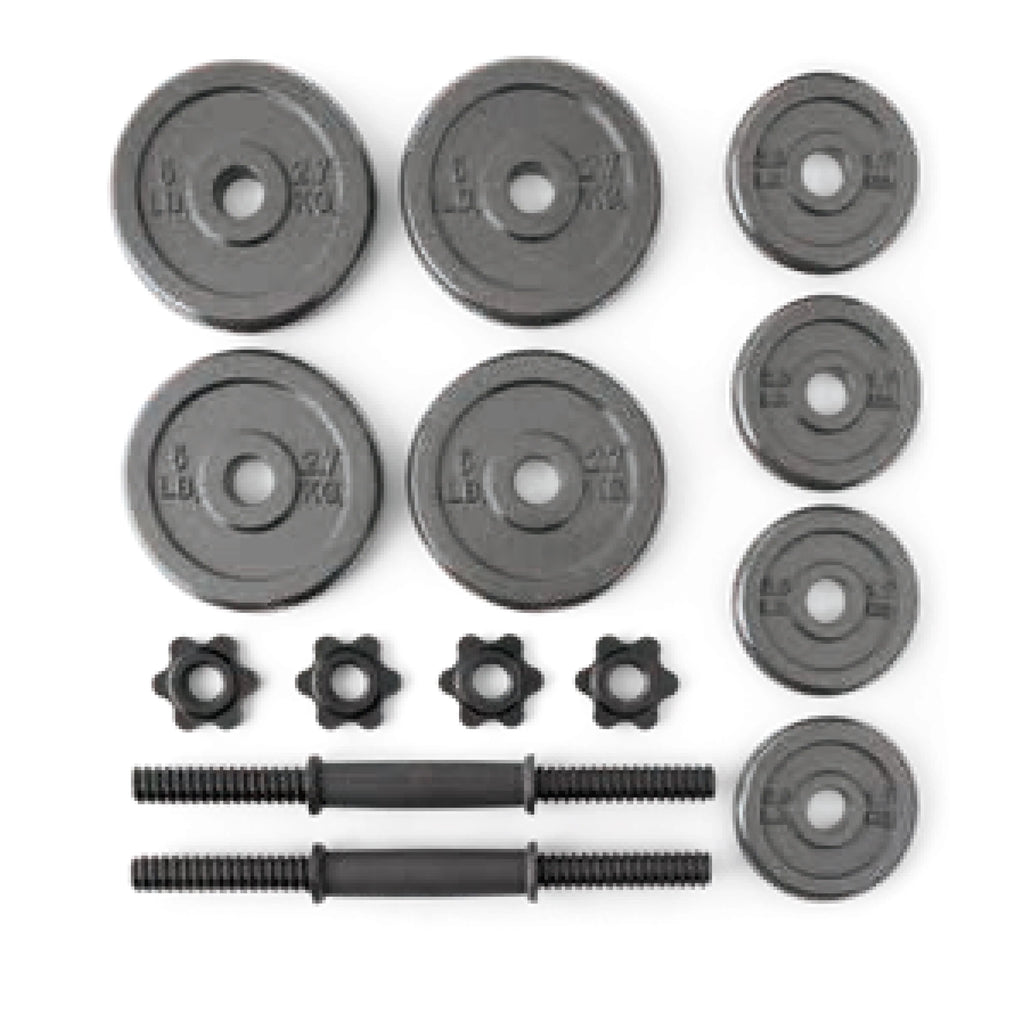 40lb Adjustable Cast Iron Dumbbell Set U13124