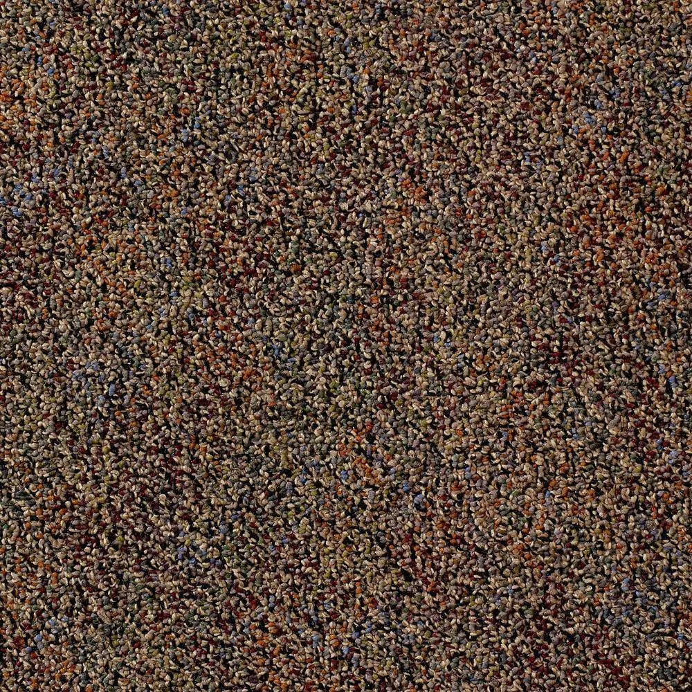 Black/Tan/Multi Modular Carpet Tile Kit (18 Tiles/Case) T21239