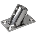 Stainless Steel Rectangular Rail Base Angle 60 deg T503996