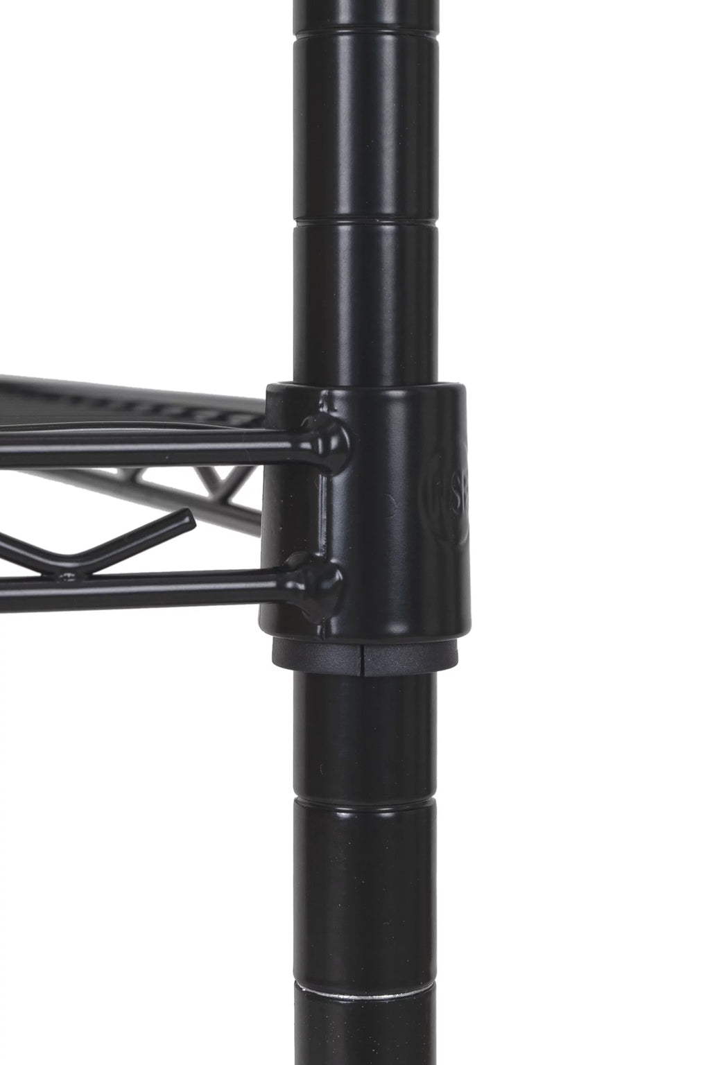 Steel 3-Tier Storage Shelf Unit Black H471