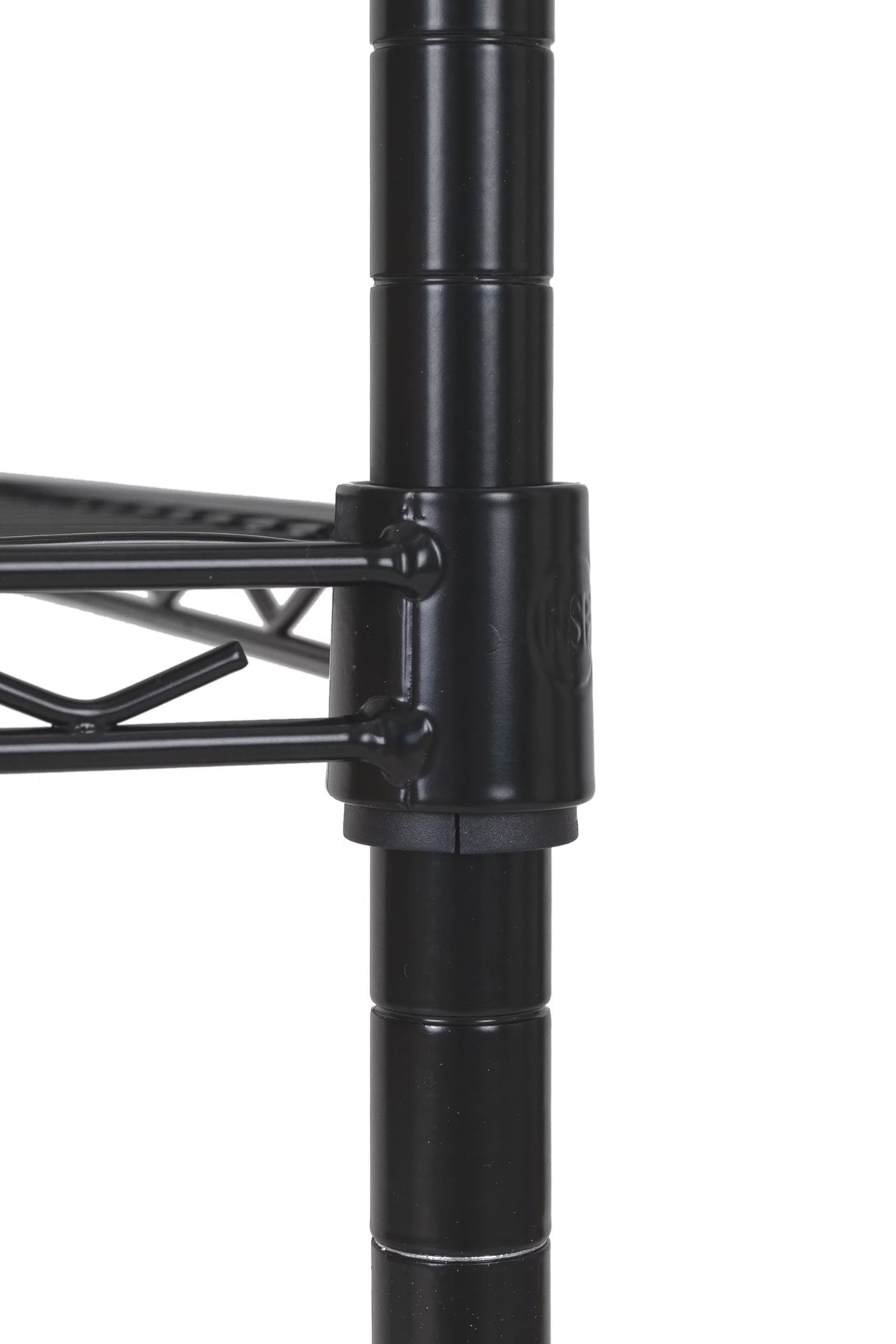 Steel 3-Tier Storage Shelf Unit Black H471