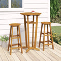 Acacia Wood Round Bar Table 23.6 x 41.3 Inches H991952