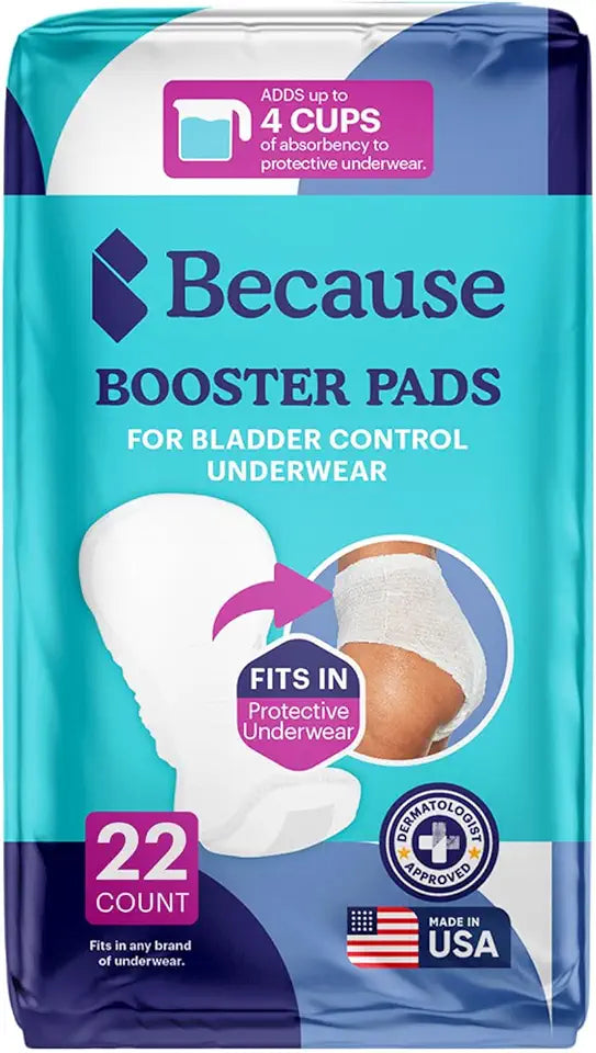 Incontinence Booster Pads for Adult Diapers, 22 Count J281860