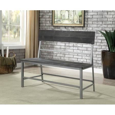 Industrial Bench, Table Height, Silver D327959