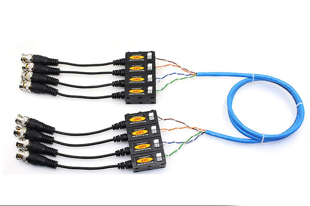20 Pairs Passive HD BNC Video Balun Transceiver Transmitter AHD/TVI/CVI/CVBS Cable Connectors for CCTV Security Cameras I3575