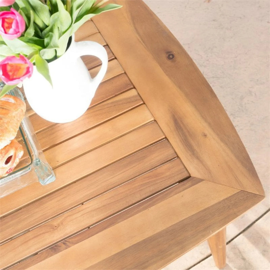 71" Wooden Patio Dining Table K261