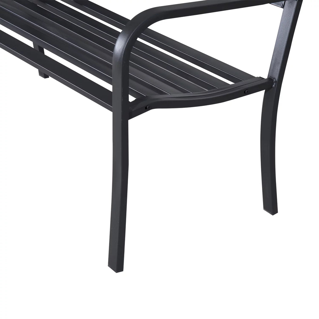 50" Steel 2 Seat Garden Bench E19663