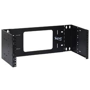 EZ-Fold Mounting Bracket for Network Equipment, 30 lb Load Capacity, Steel, Black Q96793