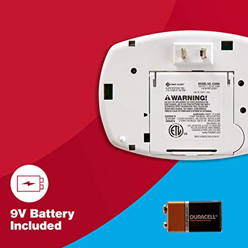 Plug-In Carbon Monoxide Detector with Battery Backup, White G54998