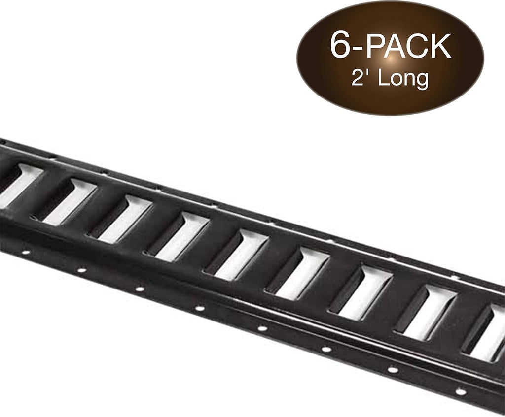 Hot-Dipped Galvanized Steel 2' E Track Tie-Down Rails, Pack of 8 Y42574