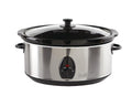 5 Quart Stainless Steel Slow Cooker with Glass Lid and Detachable Base H534225