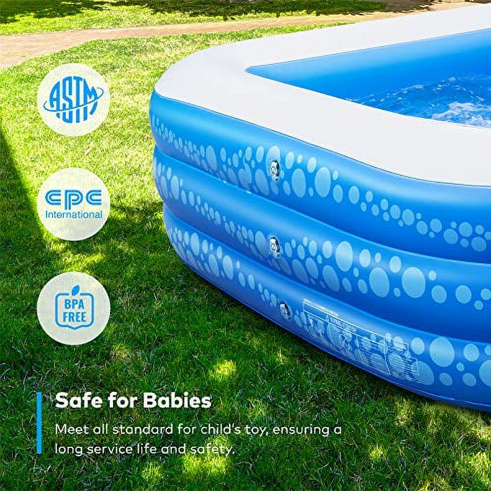 Inflatable Swimming Pool, 118" X 69" X 21" Y164