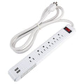 6-Outlet 2 USB Power Strip T528