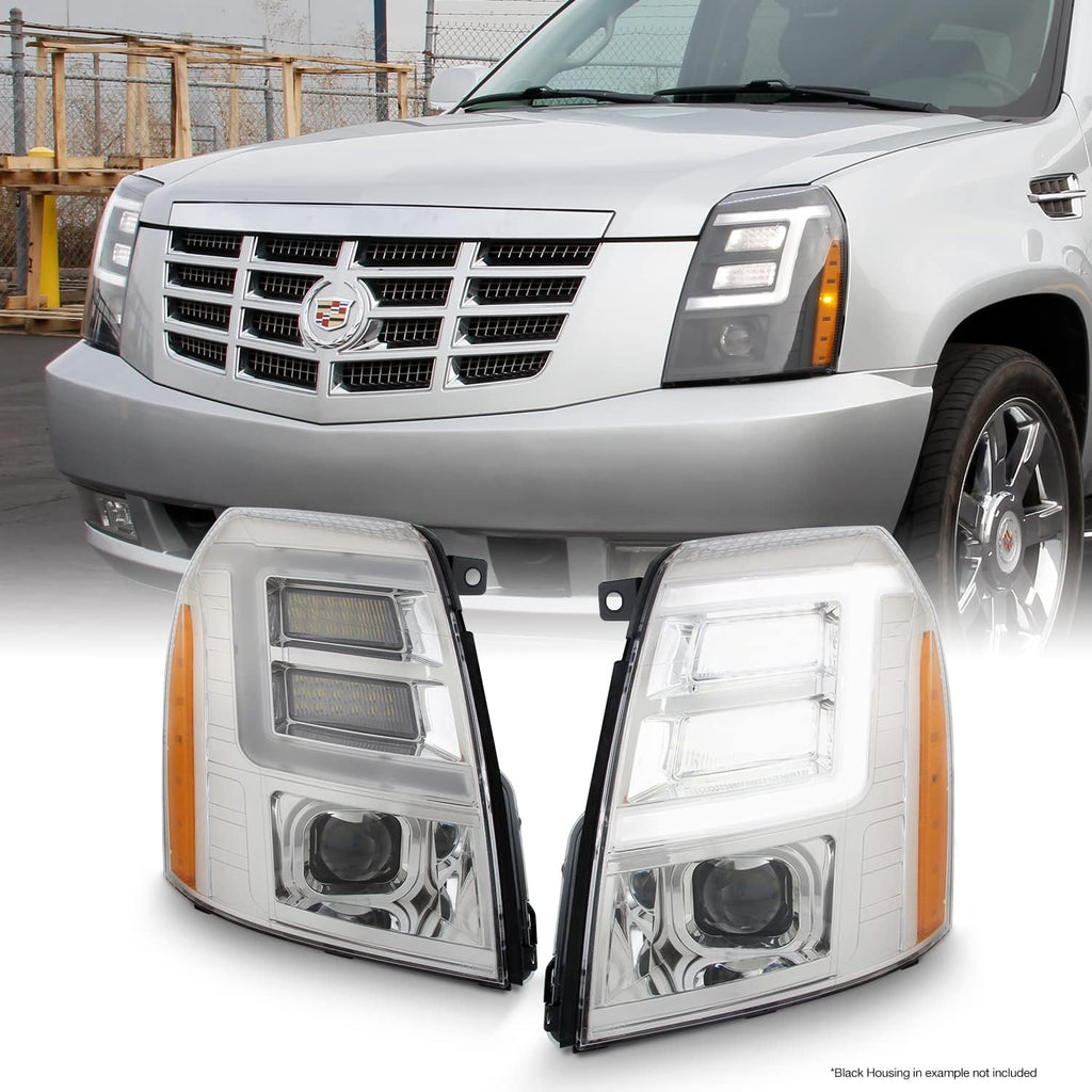 Black Smoked LED Projector Headlight P765