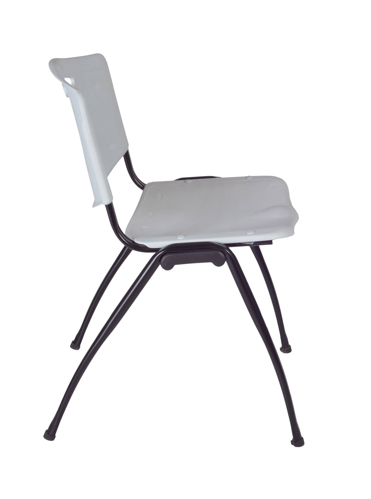 Cherry Training Table with 2 Grey Stack Chairs T125027