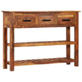 Solid Acacia Wood Sideboard with 3 Drawers R315