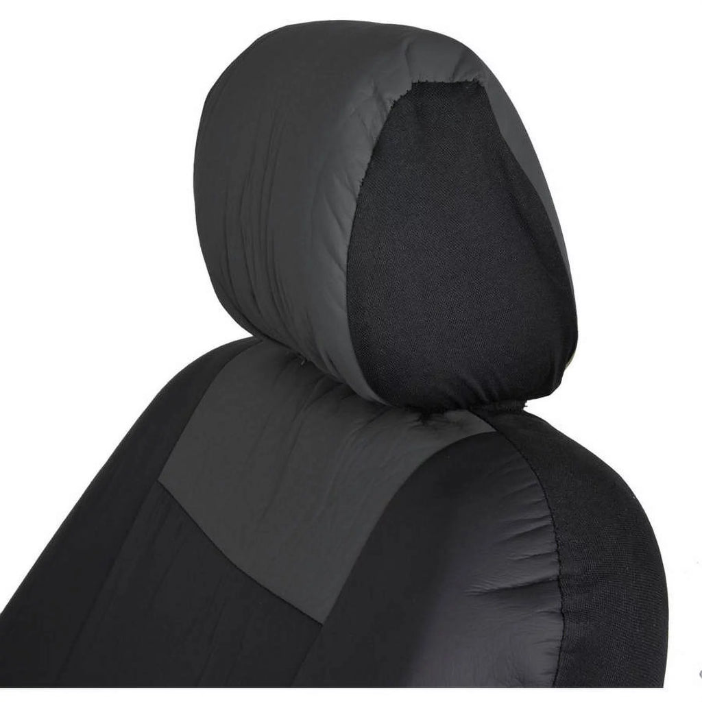 2-Tone PU Leather Car Seat Covers with Steering Wheel Cover L842