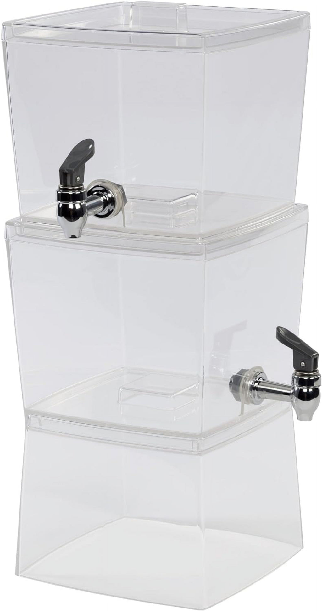 Clear Stacking Beverage Dispenser, 2 Units, Gallon V3129