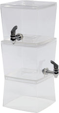 Clear Stacking Beverage Dispenser, 2 Units, Gallon V3129