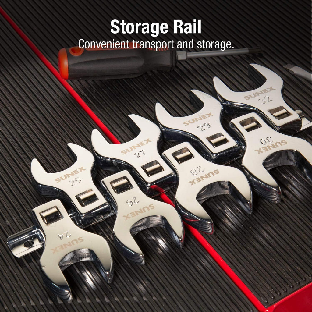 8 Piece 1/2" Dr. Jumbo Metric Crowfoot Wrench Set H867
