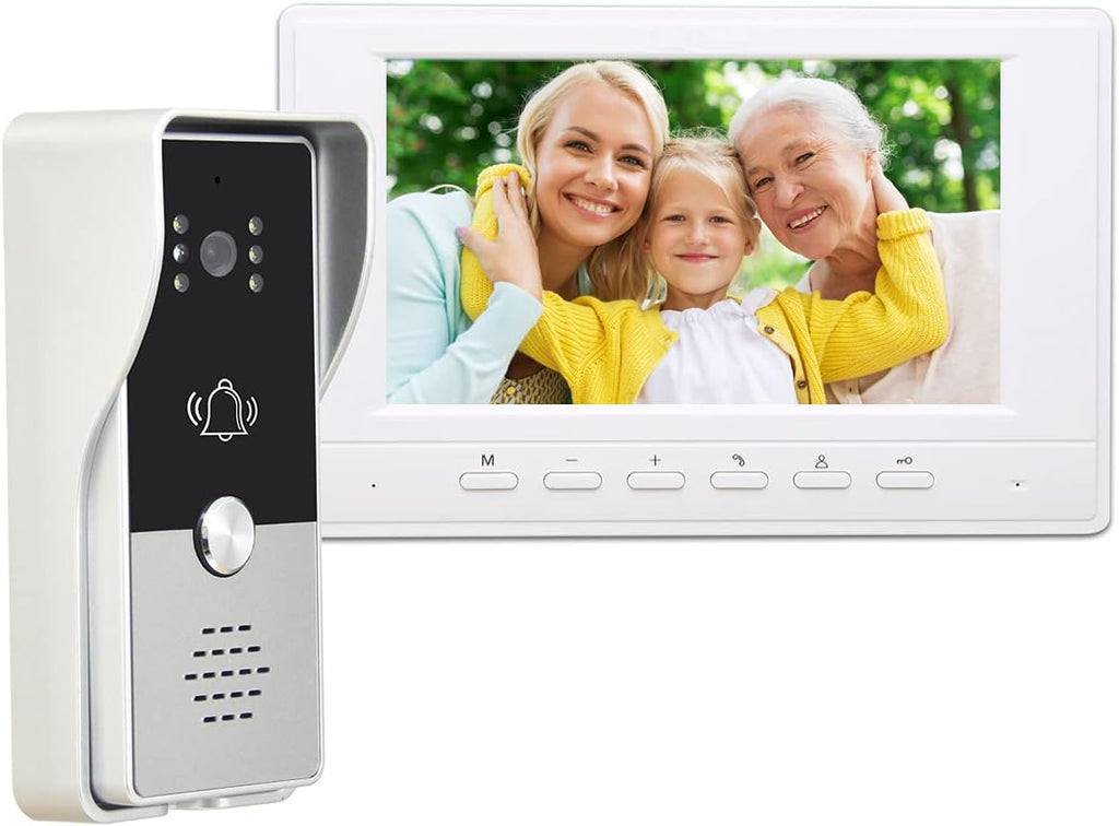 7 Inches Wired Video Door Phone System with IR Night Vision Camera I62149